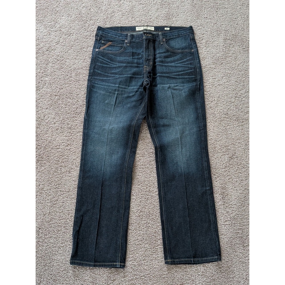 Ariat M5 Straight Fit Straight Leg Jeans Mens 38X34 Dark Wash Denim Cowboy